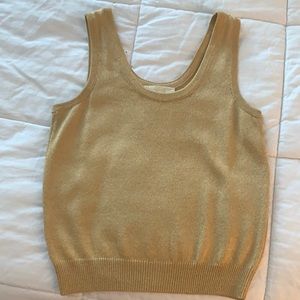 St John Basics gold metallic shell